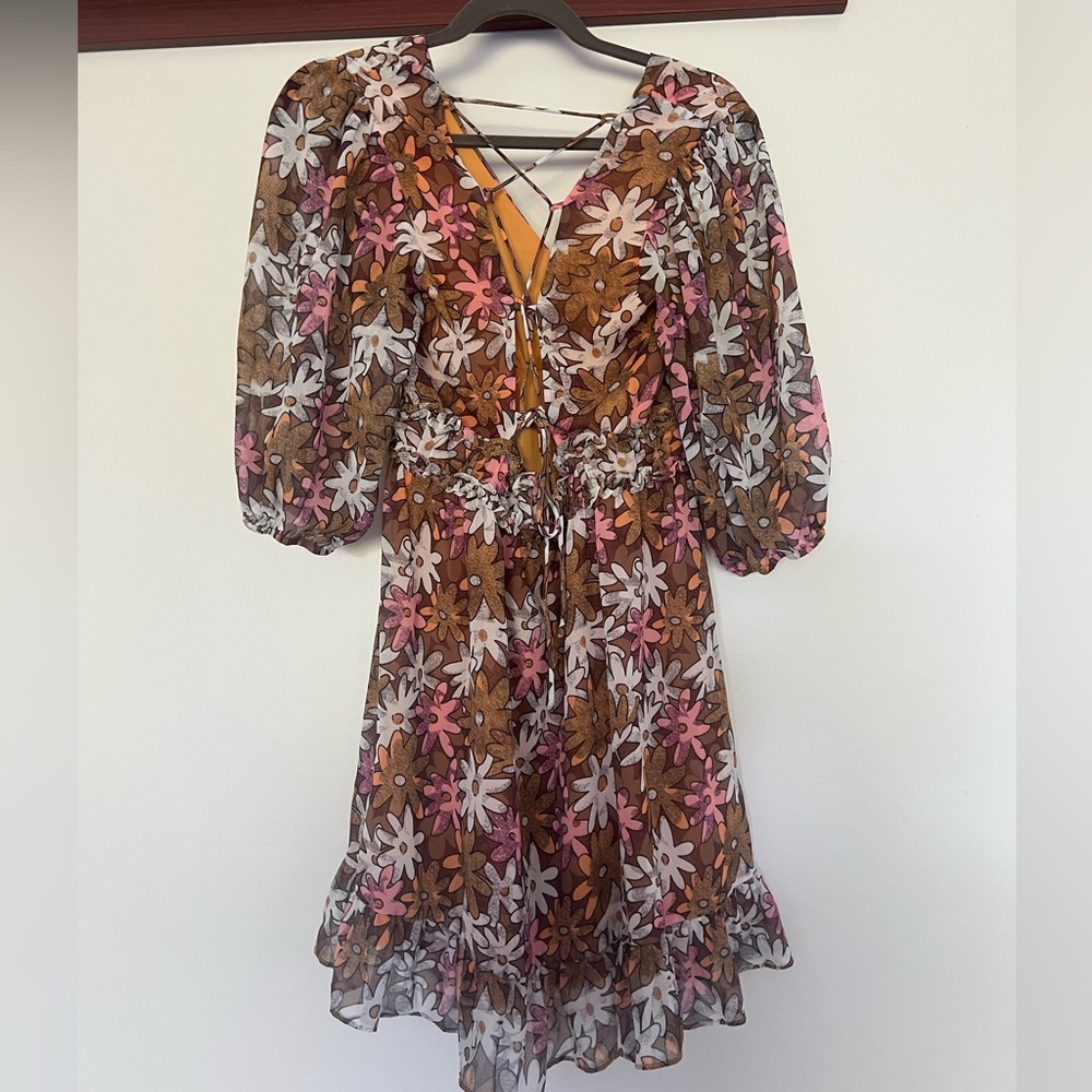 Multi Color Daisy Dress - Picture 3 of 4